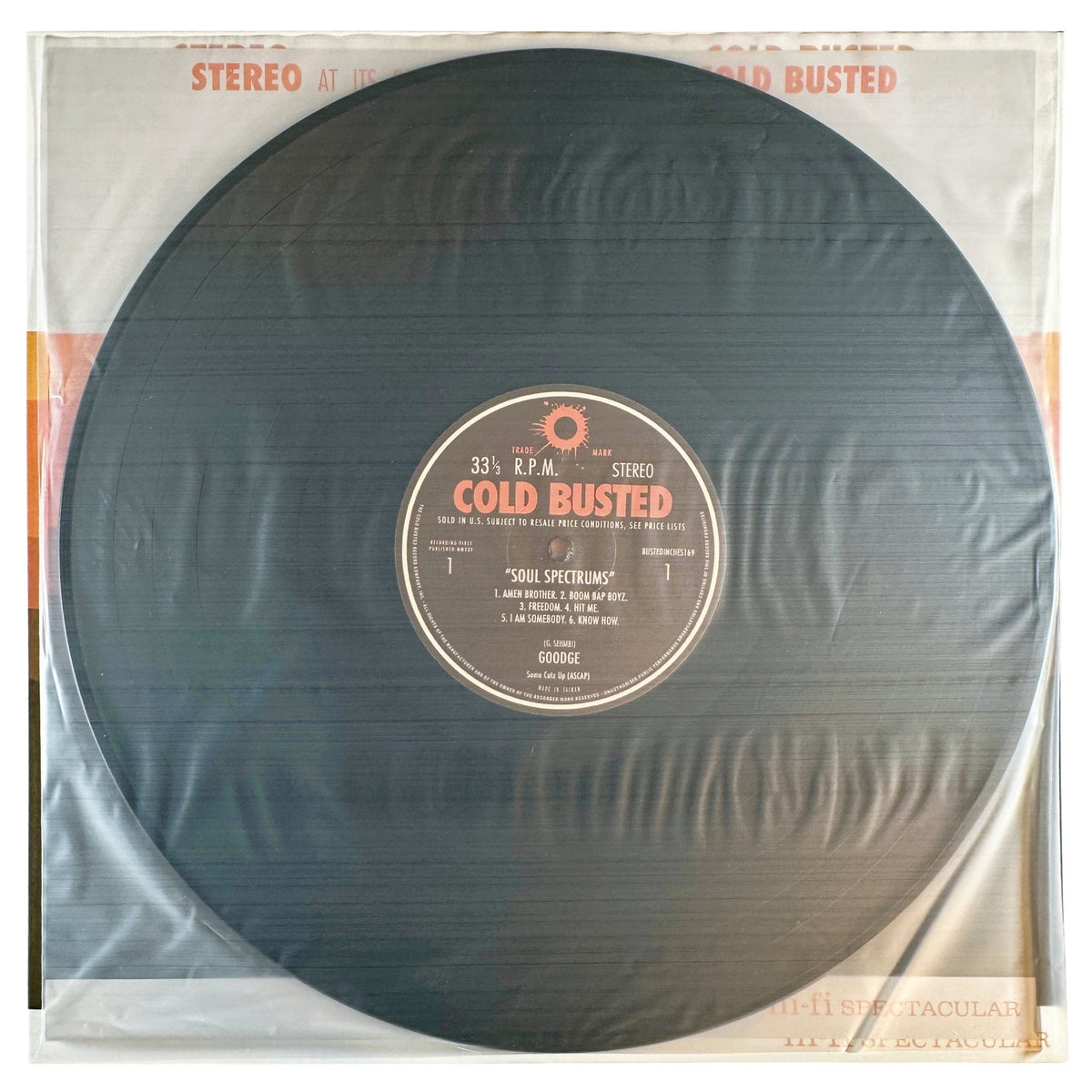 Goodge - Soul Spectrums - Limited Edition Black 12 Inch Vinyl - COLD BUSTED