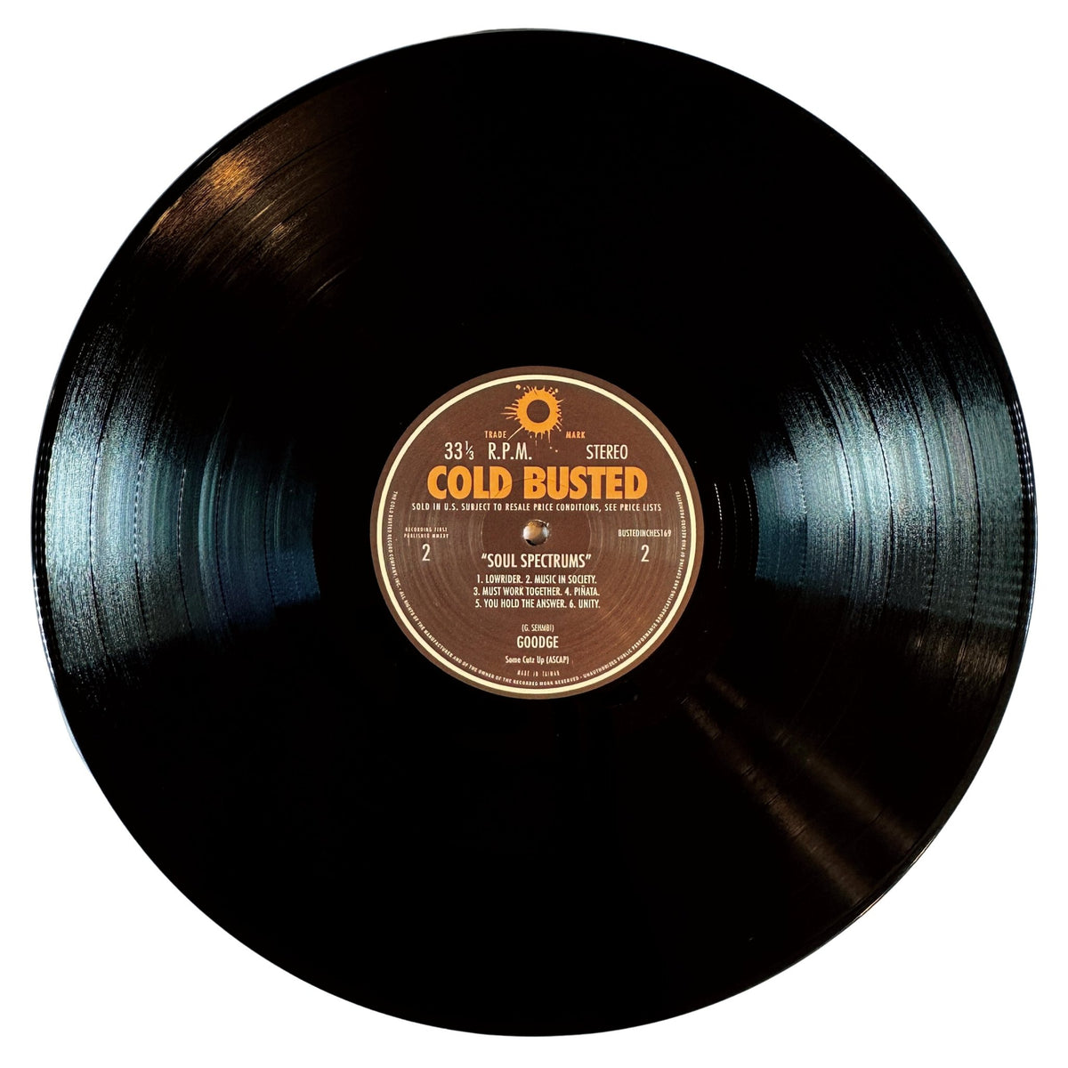Goodge - Soul Spectrums - Limited Edition Black 12 Inch Vinyl - COLD BUSTED