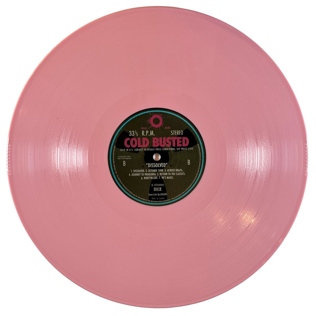 Oilix - Dissolved - Limited Edition Pink Colored 12 Inch Vinyl - COLD BUSTED
