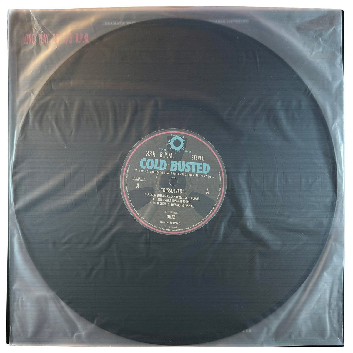 Oilix - Dissolved - Limited Edition 12 Inch Vinyl - COLD BUSTED