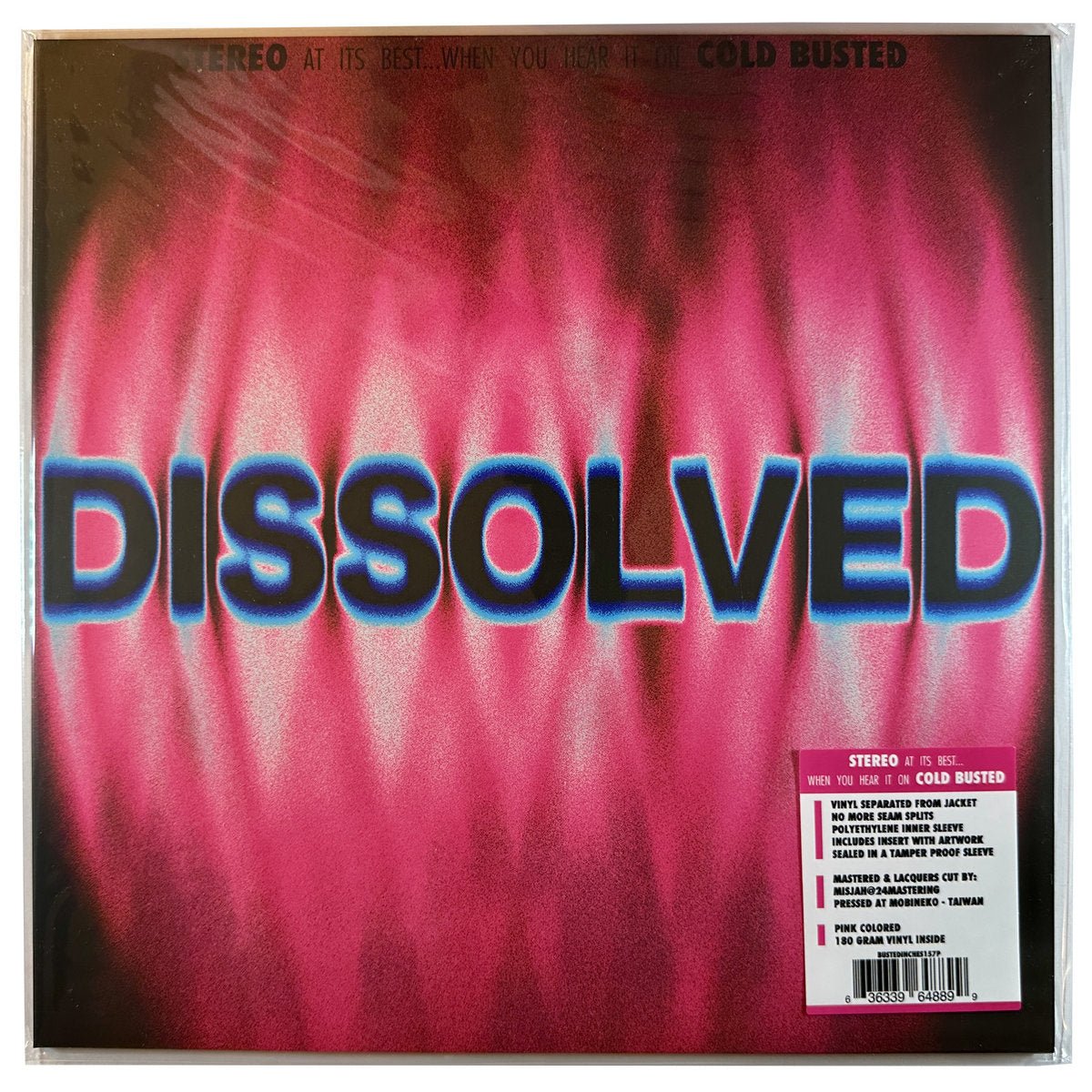 Oilix - Dissolved - Limited Edition Pink Colored 12 Inch Vinyl - COLD BUSTED