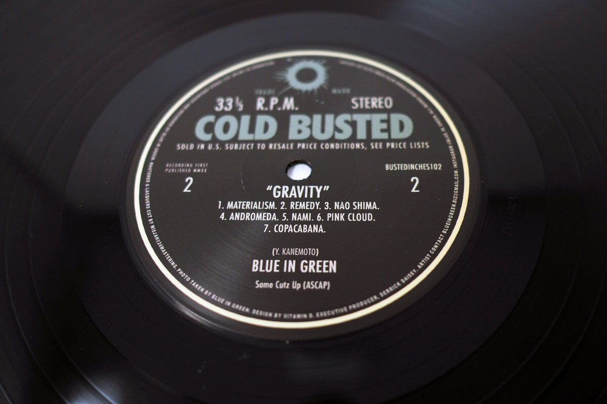 Blue In Green - Gravity - Limited Edition 12 Inch Vinyl - Cold Busted