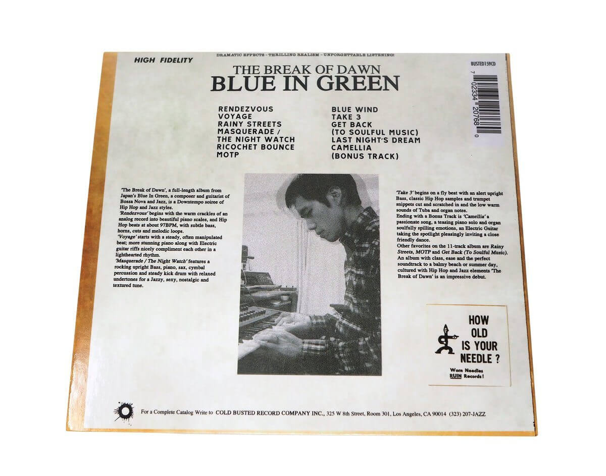 Blue In Green - The Break of Dawn (Remastered) - Limited Edition Compact Disc - Cold Busted