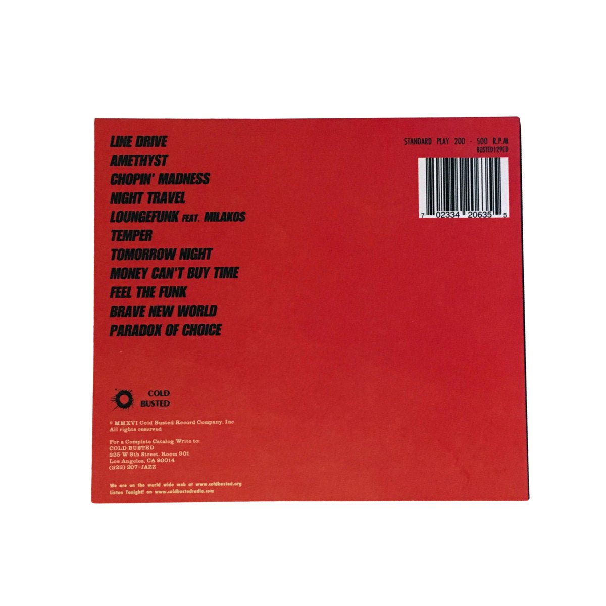 Chop Juggler - More Is Less - Limited Edition Compact Disc - Cold Busted