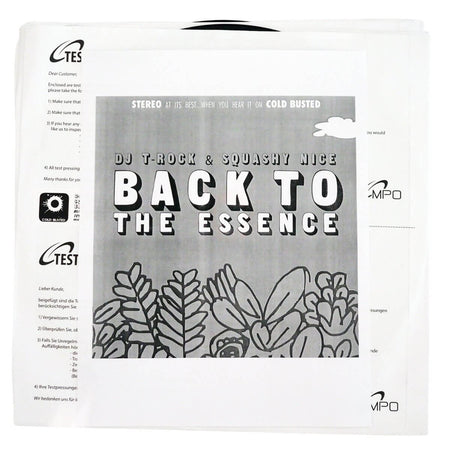 DJ T-Rock & Squashy Nice - Back To The Essence - Limited Edition 12 Inch Vinyl Test Pressing - Cold Busted