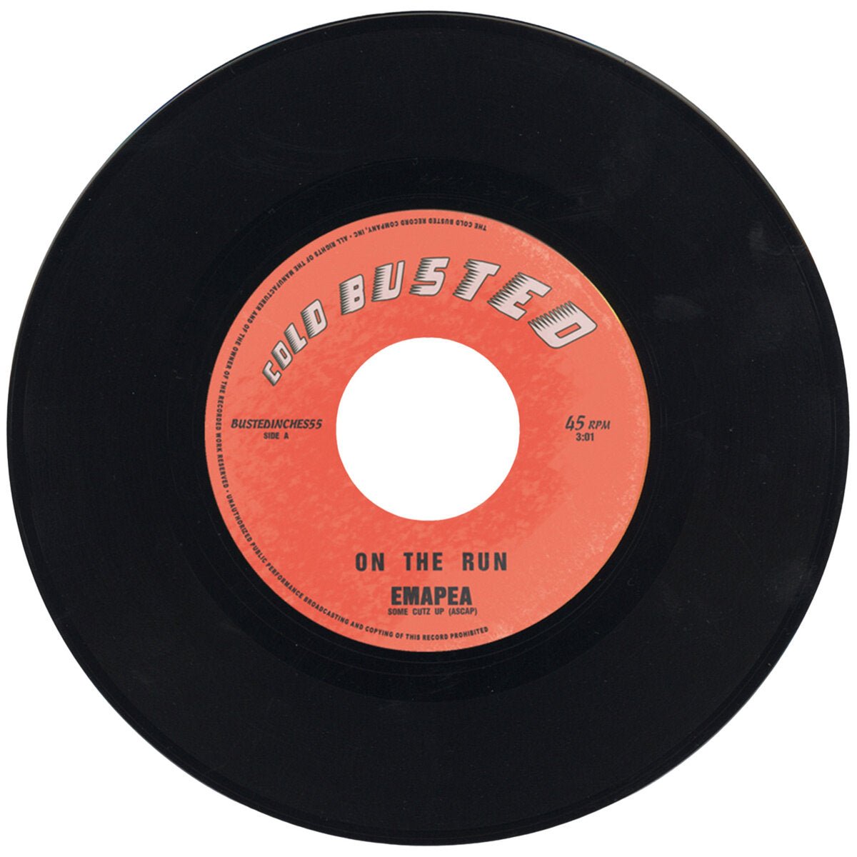 Emapea - On the Run / Wicked Sound - Limited Edition 7 Inch Vinyl - Cold Busted