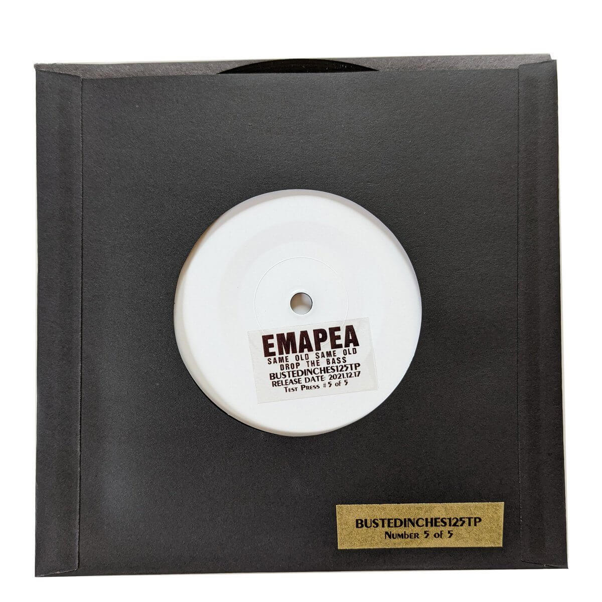 Emapea - Same Old Same Old / Drop The Bass - Limited Edition 7 Inch Vinyl Test Pressing - Cold Busted