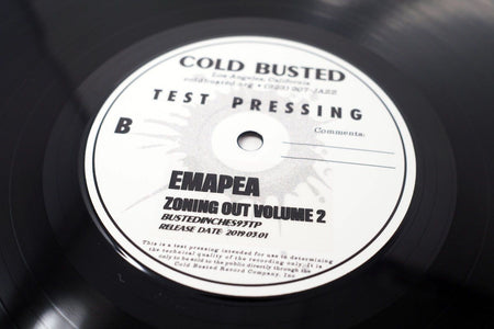 Emapea - Zoning Out Volume 2 - Limited Edition 12 Inch Vinyl Test Pressing - Cold Busted