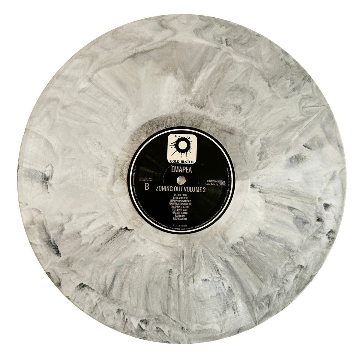 Emapea - Zoning Out Volume 2 - Limited Edition White and Black Marbled Colored 12 Inch Vinyl - Cold Busted
