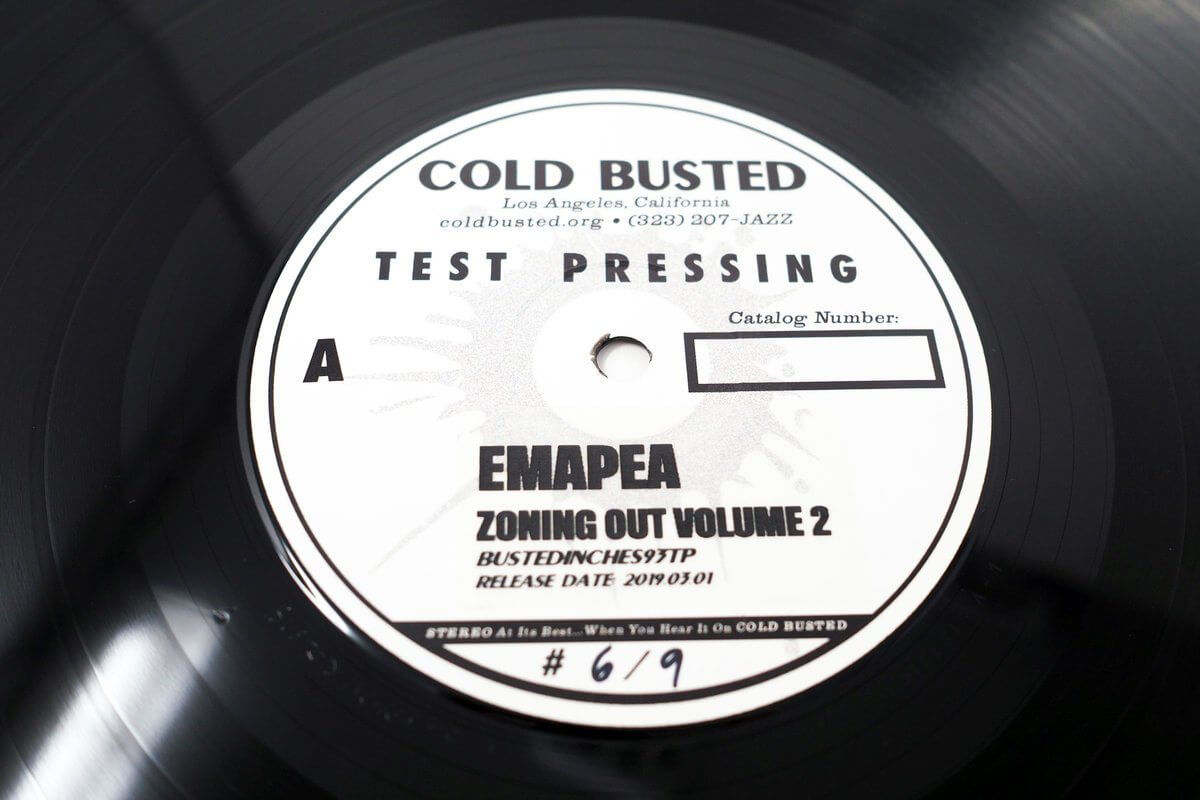 Emapea - Zoning Out Volume 2 - Limited Edition Autographed 12 Inch Vinyl Test Pressings - Cold Busted