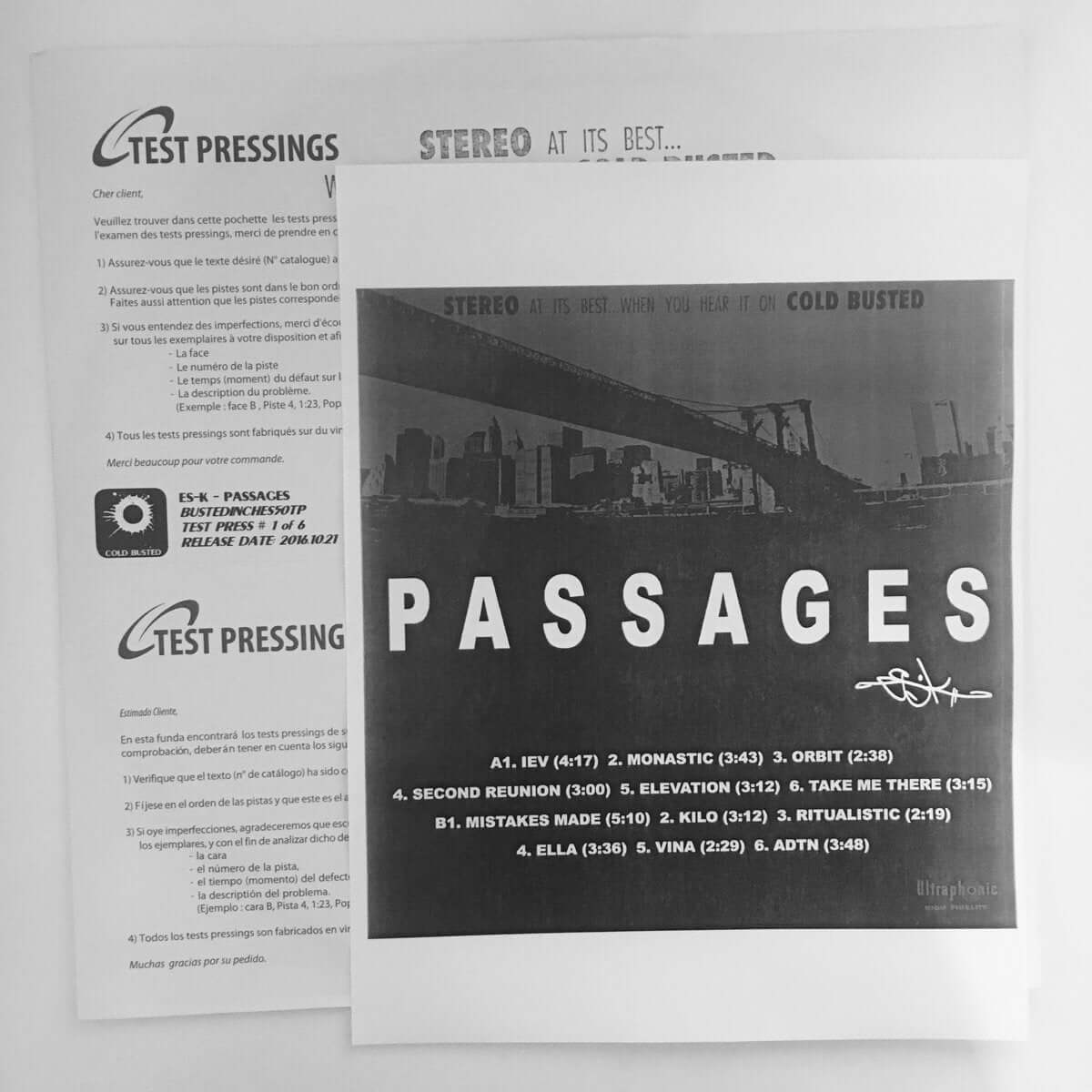 Es-K - Passages - Passages (Test Pressing) - Cold Busted