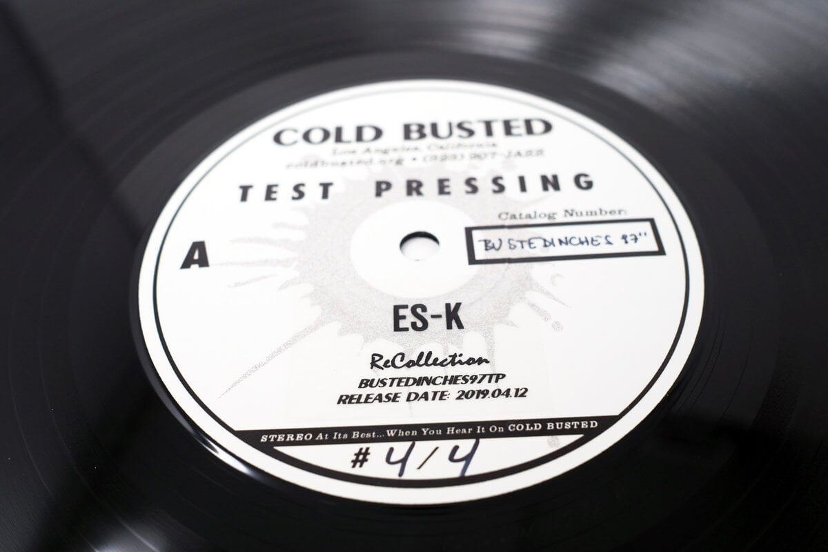 Es-K - ReCollection - Limited Edition 12 Inch Vinyl Test Pressing - Cold Busted