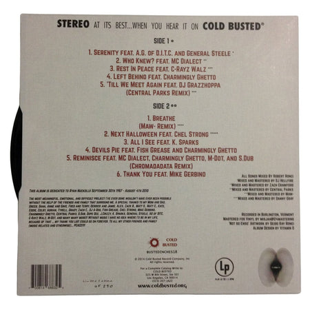 Es-K - Serenity - Limited Edition 12 Inch Vinyl - Cold Busted