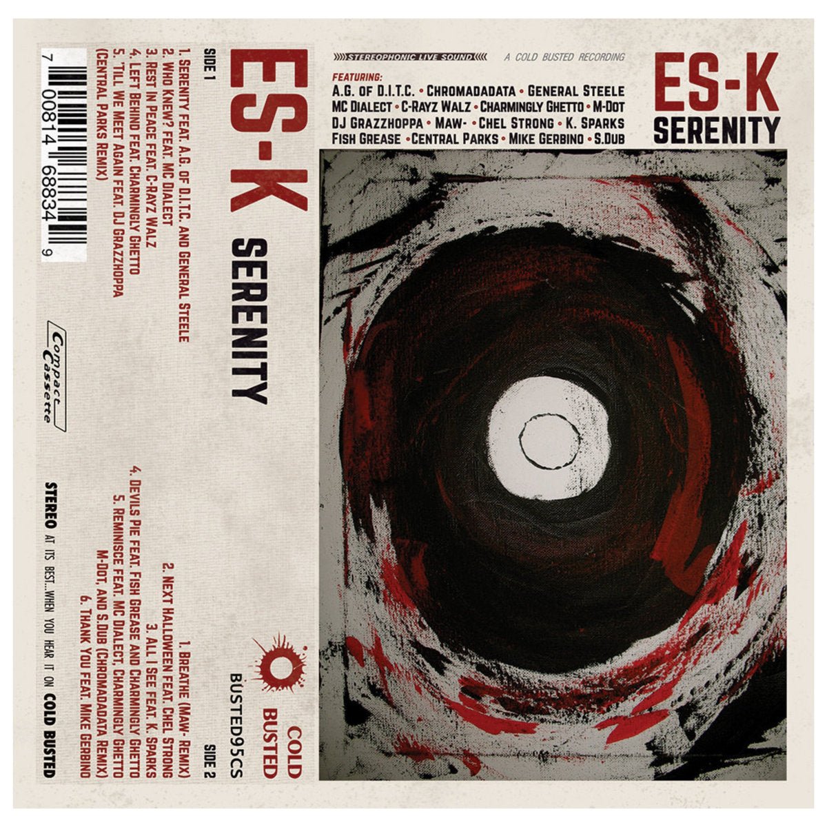 Es-K - Serenity - Limited Edition Cassette Tape - Cold Busted