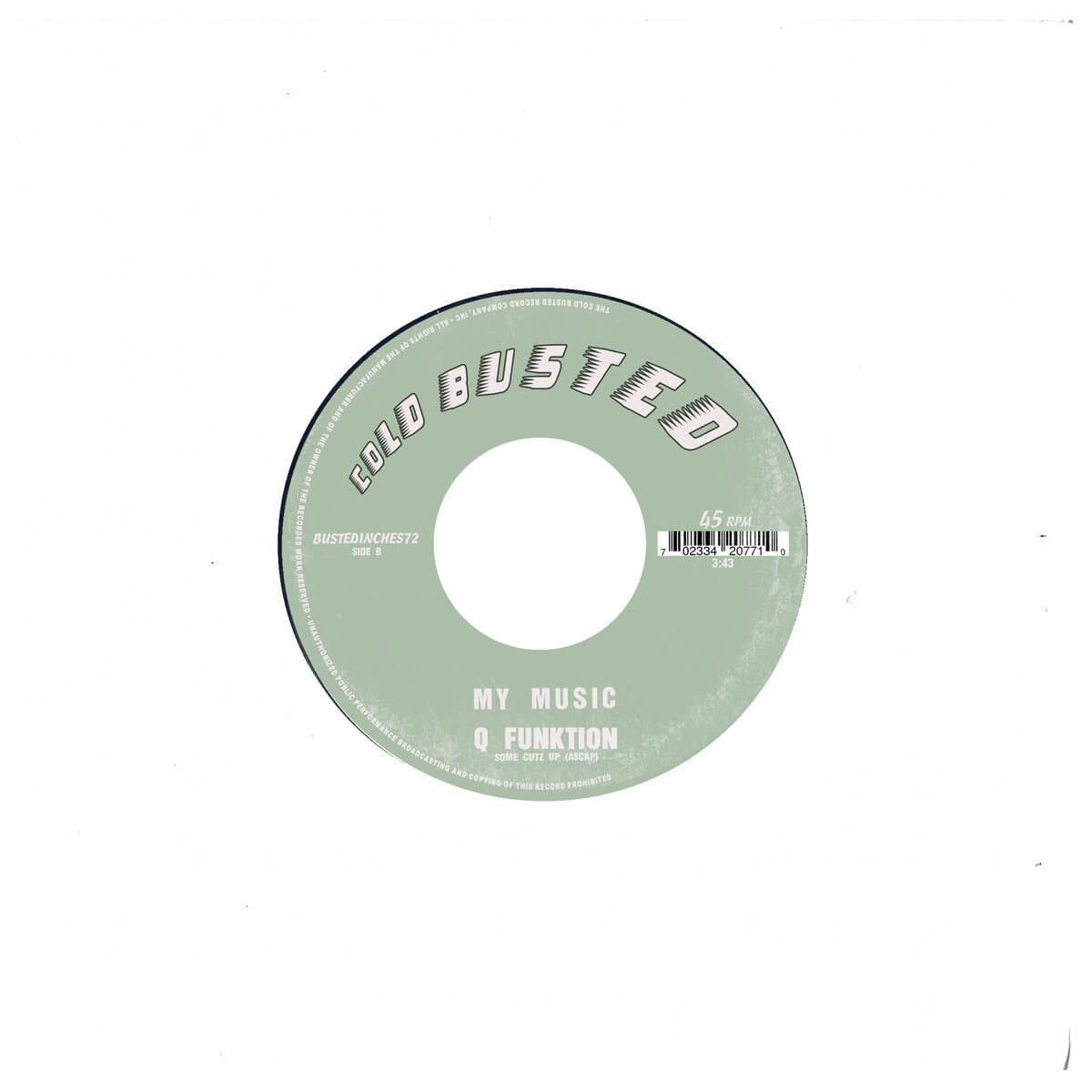 Evil Needle & Q Funktion - Roots Dub / My Music - Limited Edition 7 Inch Vinyl - Cold Busted