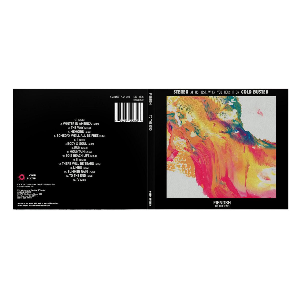 Fiendsh - To The End - Limited Edition Compact Disc - Cold Busted