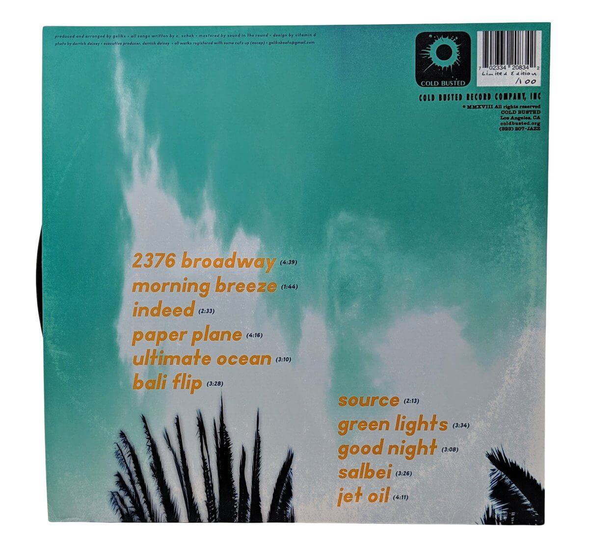 Geliks - Indeed - Limited Edition 12 Inch Vinyl - Cold Busted