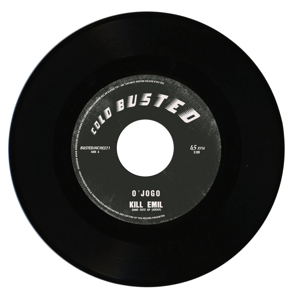 Kill Emil - O' Jogo / Tambo - Limited Edition 7 Inch Vinyl - Cold Busted