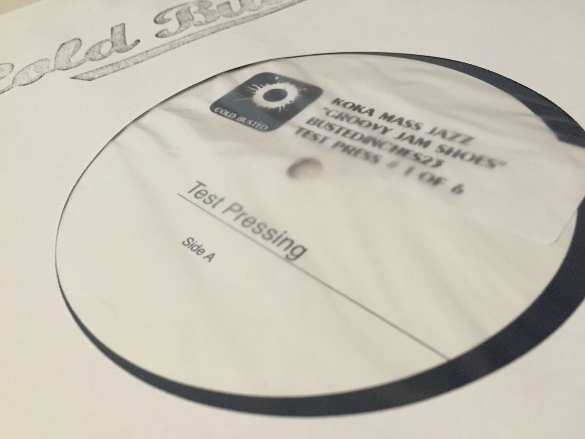 Koka Mass Jazz - Groovy Jam Shoes - Limited Edition 12 Inch Vinyl Test Pressing - Cold Busted