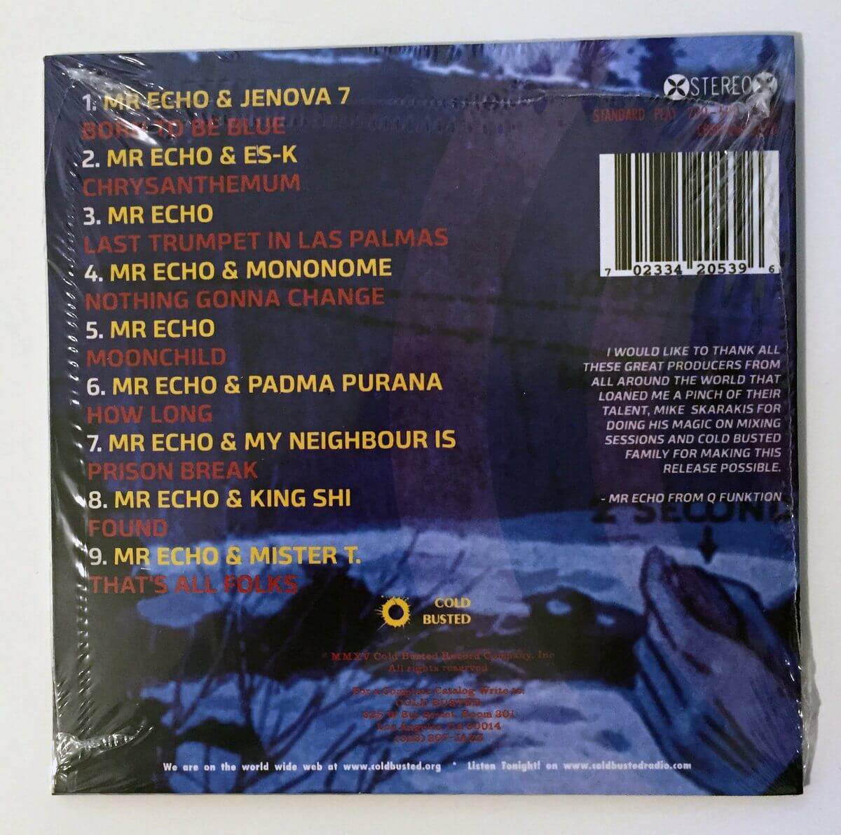 Mr Echo - Born To Be Blue - Limited Edition Compact Disc - Cold Busted