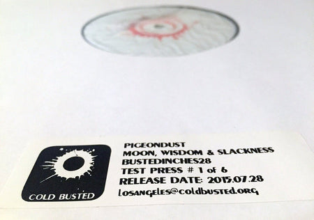 Pigeondust - Moon, Wisdom & Slackness - Limited Edition 12 Inch Vinyl Test Pressing - Cold Busted