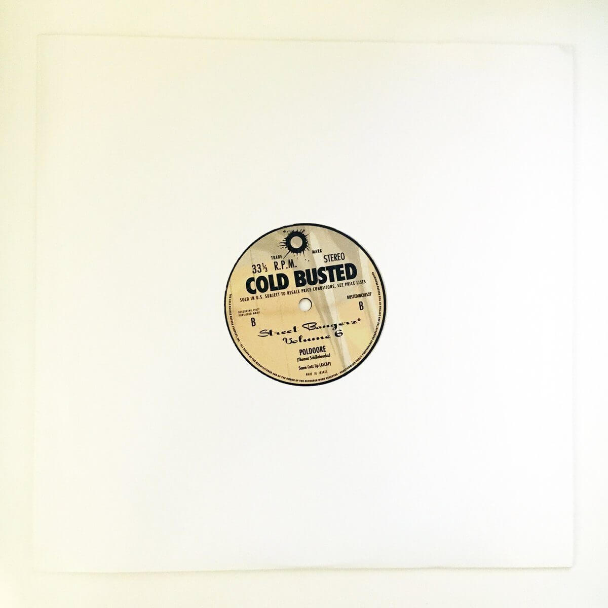 Poldoore - Street Bangerz Volume 6: Playhouse (Remastered) - Limited Edition 12 Inch Vinyl (Generic Sleeve) - Cold Busted