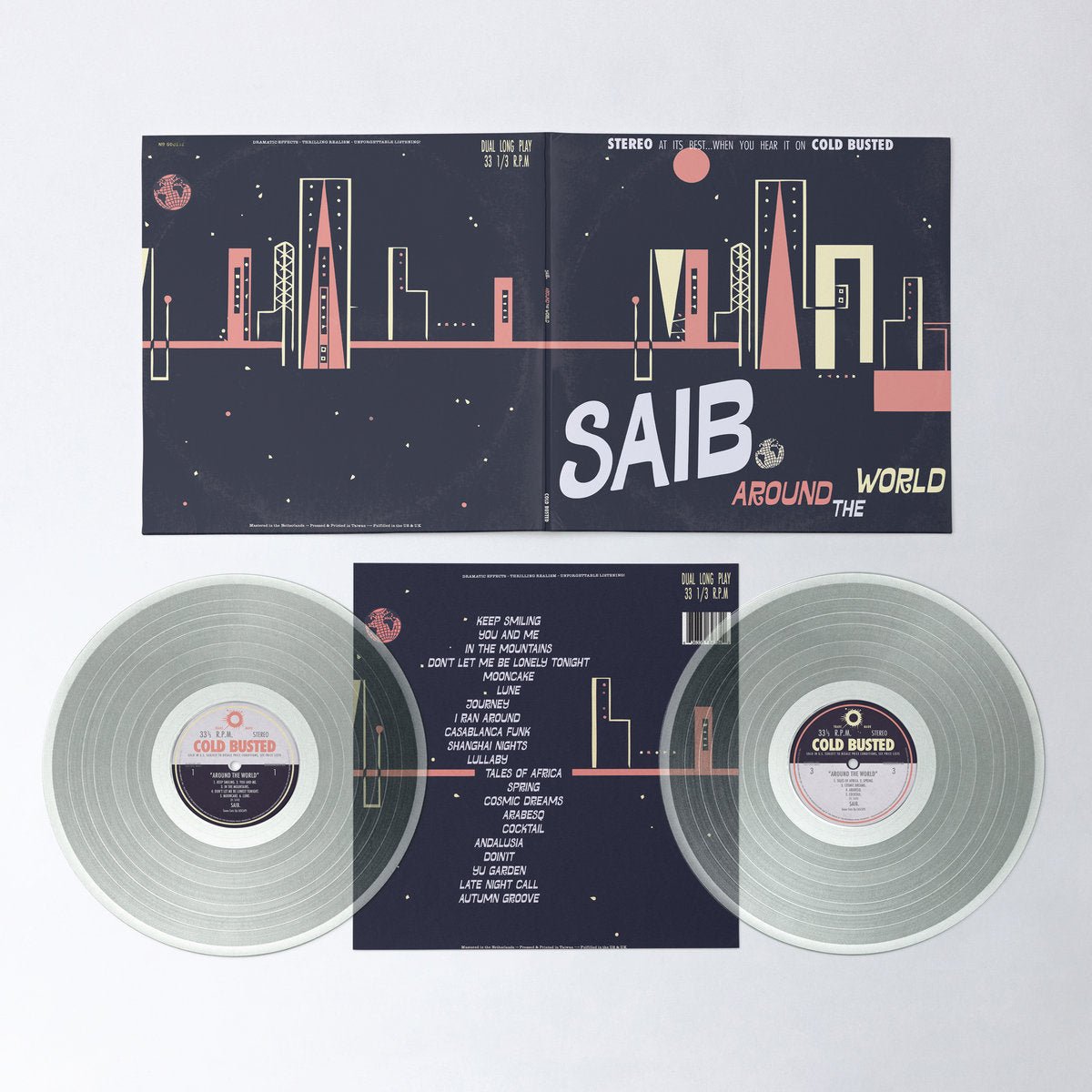 saib. - Around The World (Remastered) - PRE-ORDER: Limited Edition Clear Colored Double 12 Inch Vinyl - COLD BUSTED