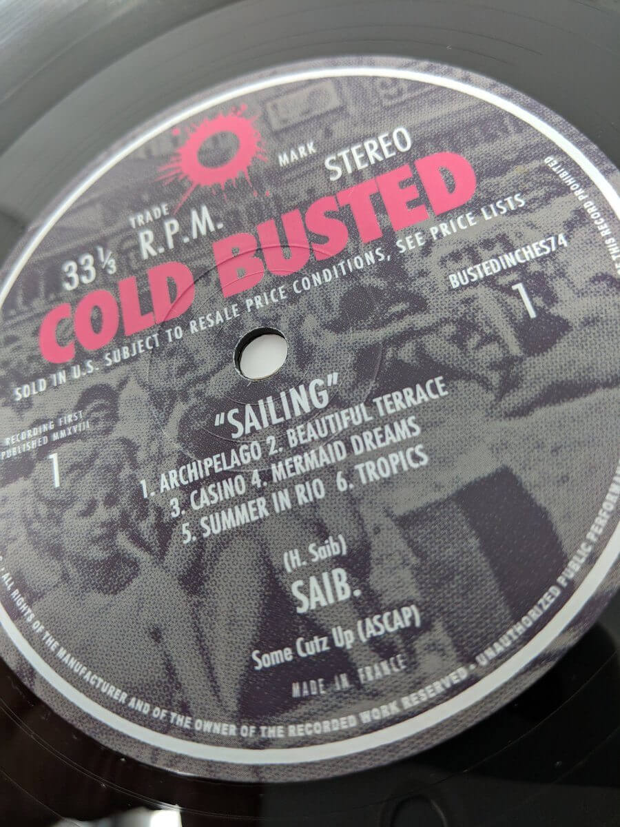 saib. - Sailing - Limited Edition 12 Inch Vinyl - Cold Busted