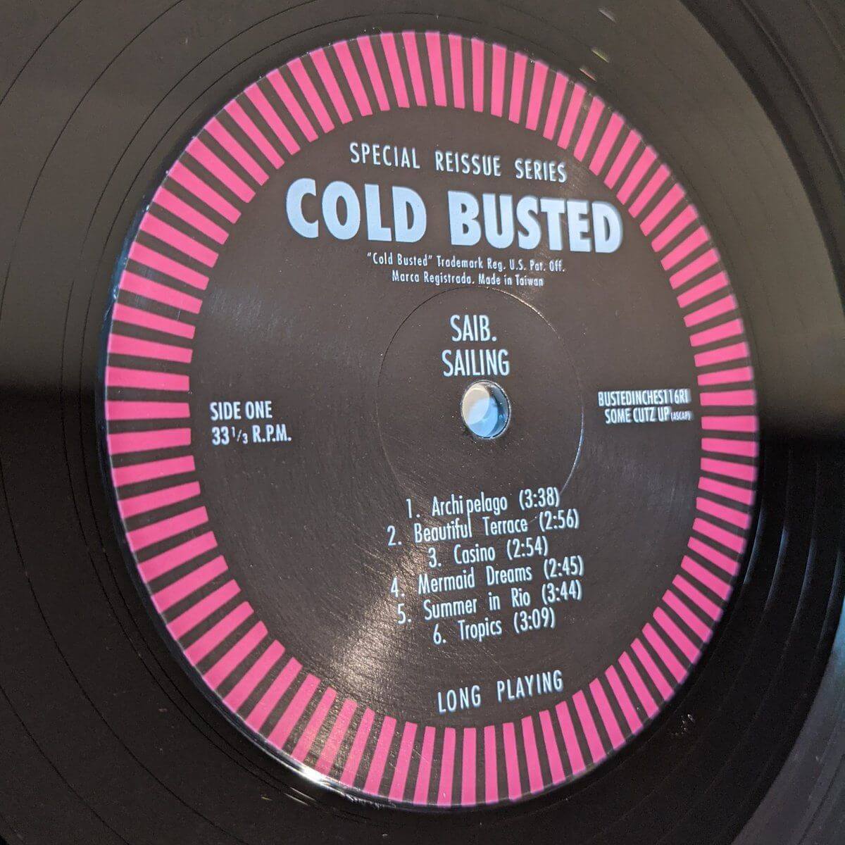 saib. - Sailing - Special Reissue Series 12 Inch Vinyl - Cold Busted
