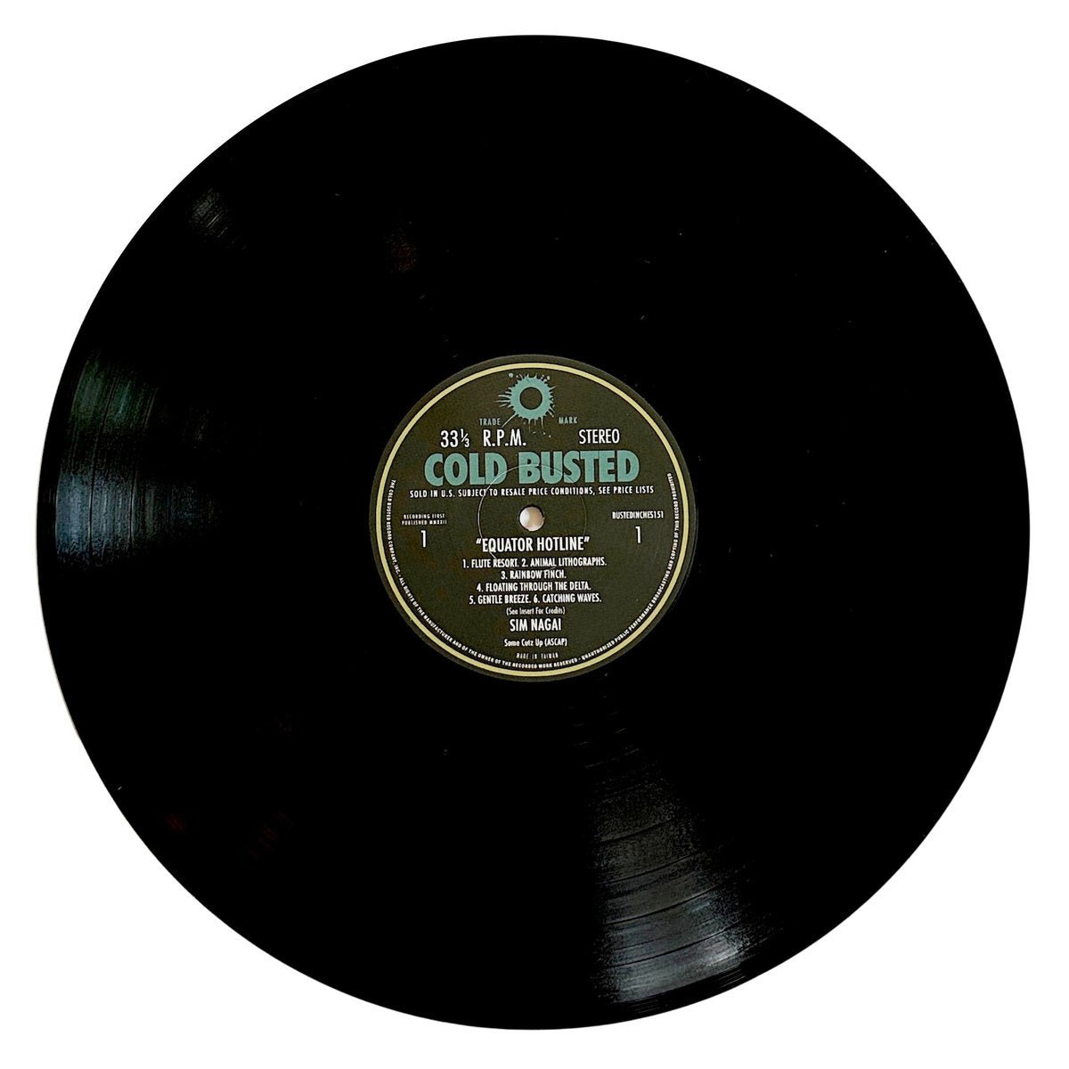 Sim Nagai - Equator Hotline - Limited Edition 12 Inch Vinyl - Cold Busted