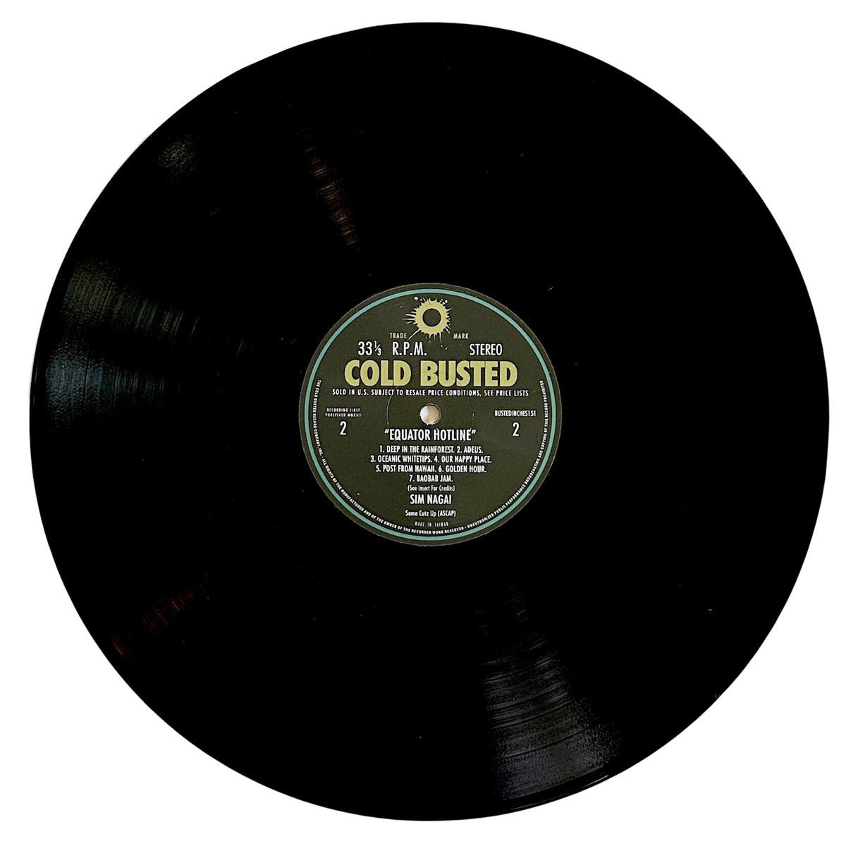 Sim Nagai - Equator Hotline - Limited Edition 12 Inch Vinyl - Cold Busted