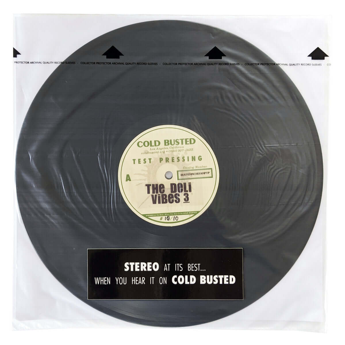 The Deli - Vibes 3 (Remastered) - Limited Edition 12 Inch Vinyl Test Pressing Repress - Cold Busted