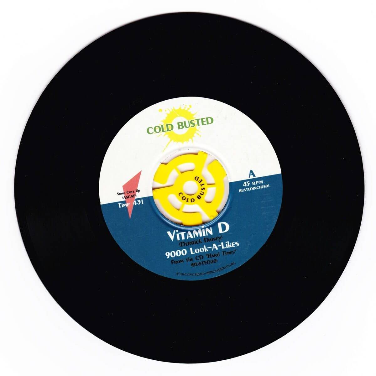 Vitamin D - 9000 Look-A-Likes - Limited Edition 7 Inch Vinyl - Cold Busted