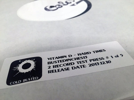 Vitamin D - Hard Times - Limited Edition Double 12 Inch Vinyl Test Pressing - Cold Busted