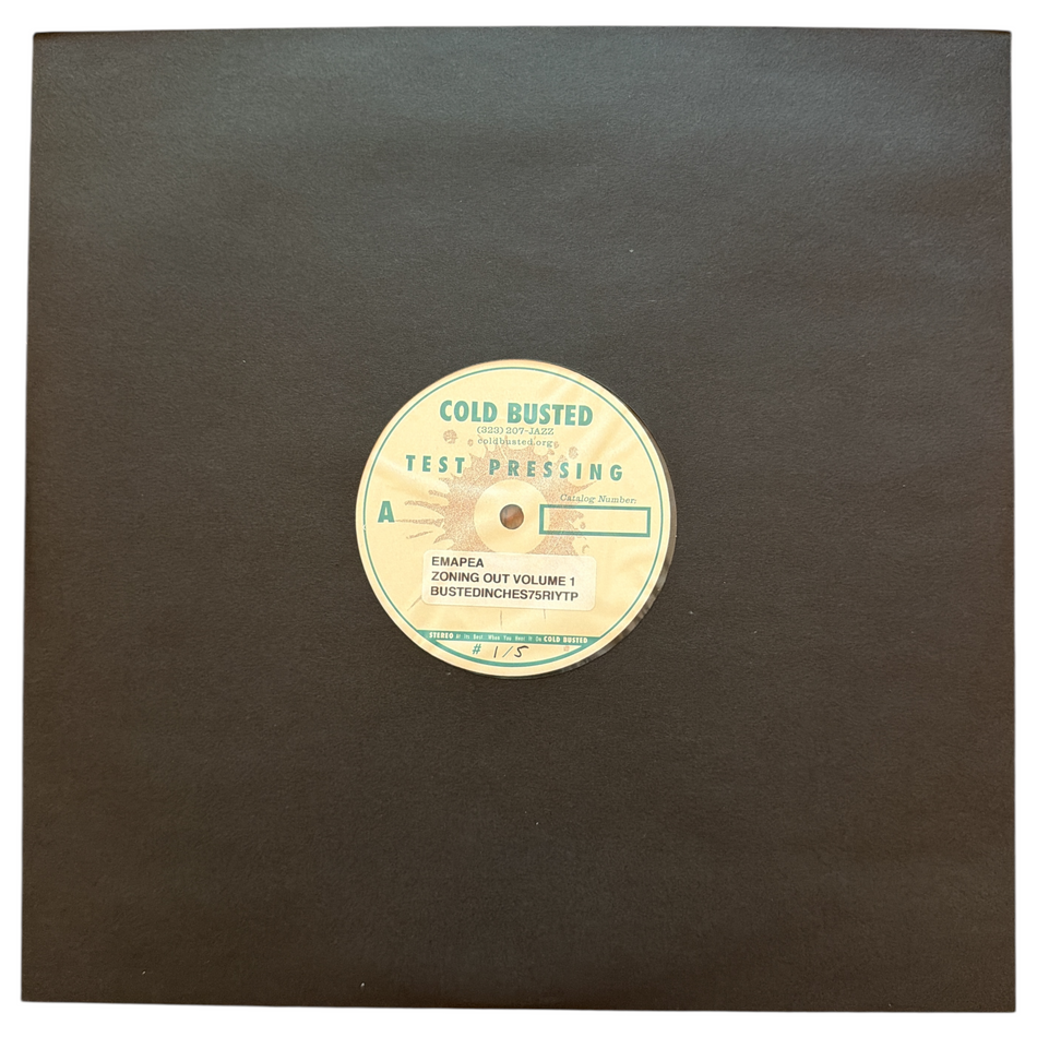 Emapea - Zoning Out Volume 1 - Special Reissue Series Limited Edition 12 Inch Vinyl Test Pressing