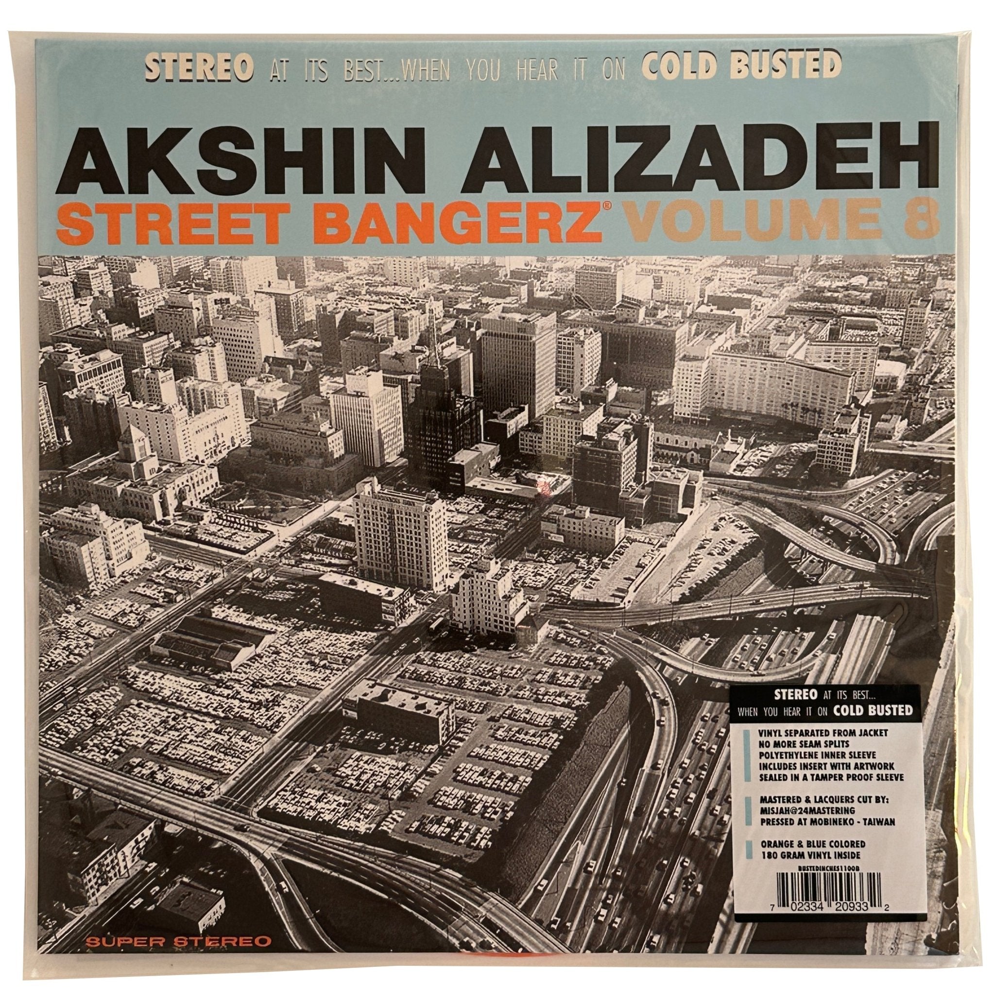 Akshin Alizadeh - Street Bangerz Volume 8 (Remastered) - Limited Edition Orange and Blue Colored Double 12 Inch Vinyl - COLD BUSTED