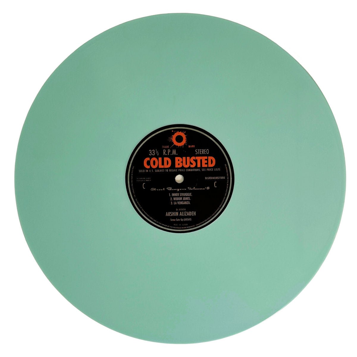 Akshin Alizadeh - Street Bangerz Volume 8 (Remastered) - Limited Edition Orange and Blue Colored Double 12 Inch Vinyl - COLD BUSTED