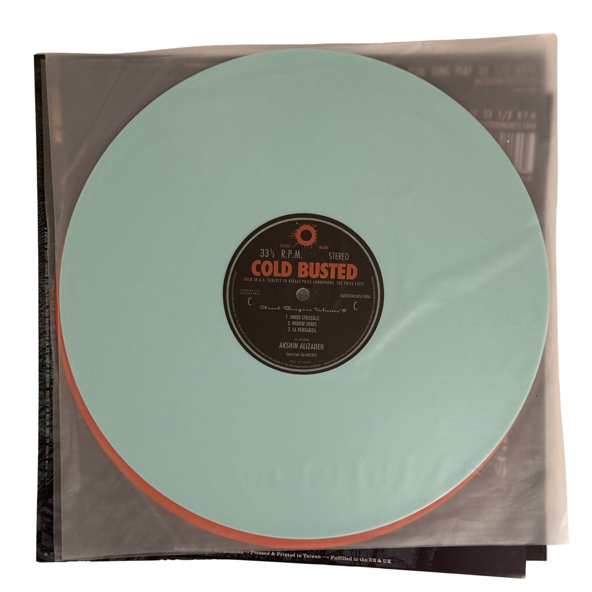 Akshin Alizadeh - Street Bangerz Volume 8 (Remastered) - Limited Edition Orange and Blue Colored Double 12 Inch Vinyl - COLD BUSTED