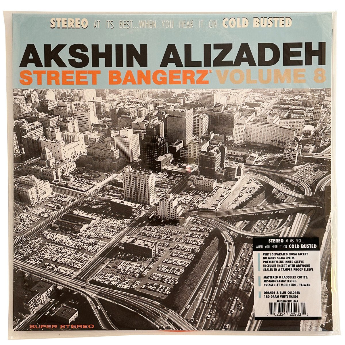 Akshin Alizadeh - Street Bangerz Volume 8 (Remastered) - Limited Edition Orange and Blue Colored Double 12 Inch Vinyl - COLD BUSTED