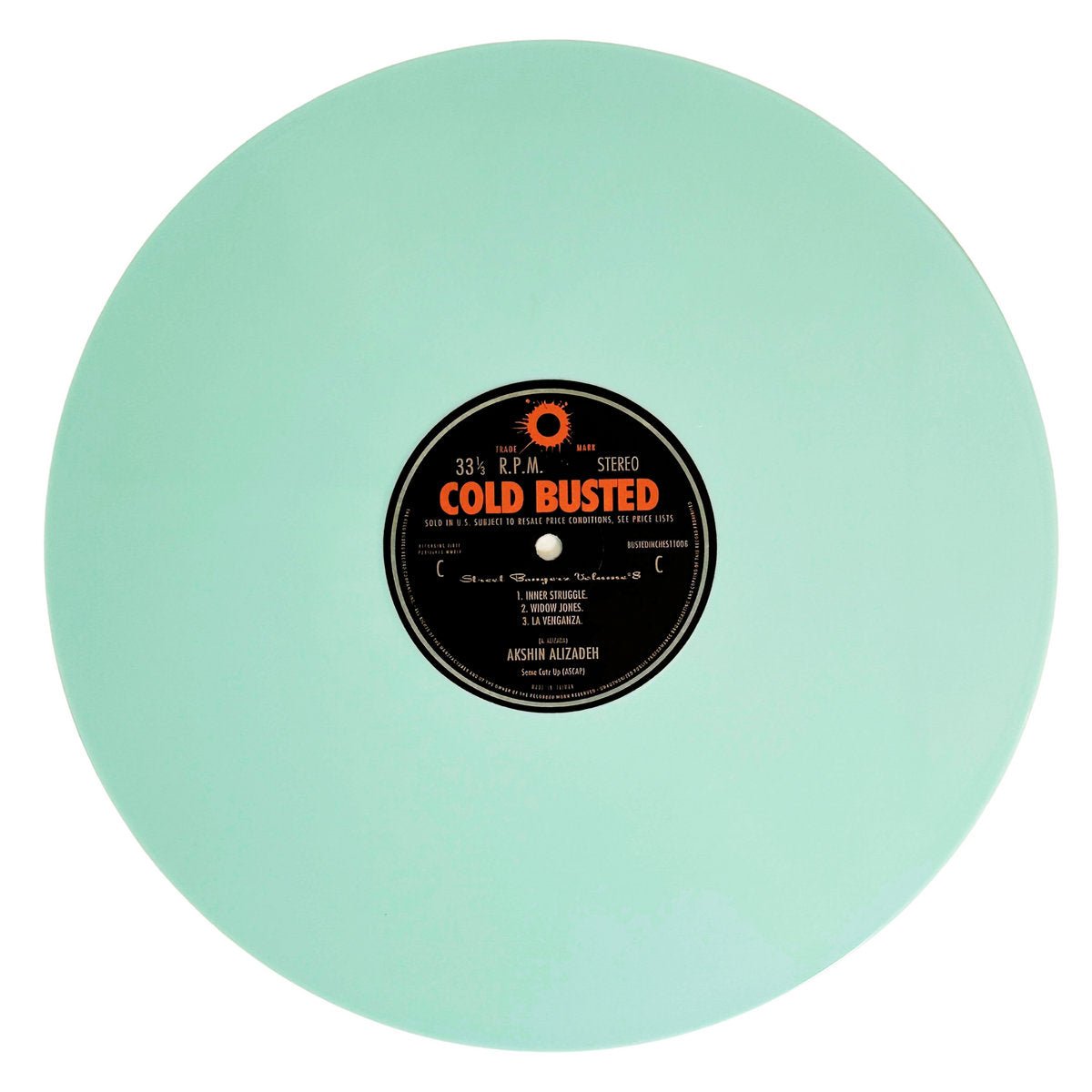Akshin Alizadeh - Street Bangerz Volume 8 (Remastered) - Damaged - Limited Edition Orange and Blue Colored Double 12 Inch Vinyl - COLD BUSTED
