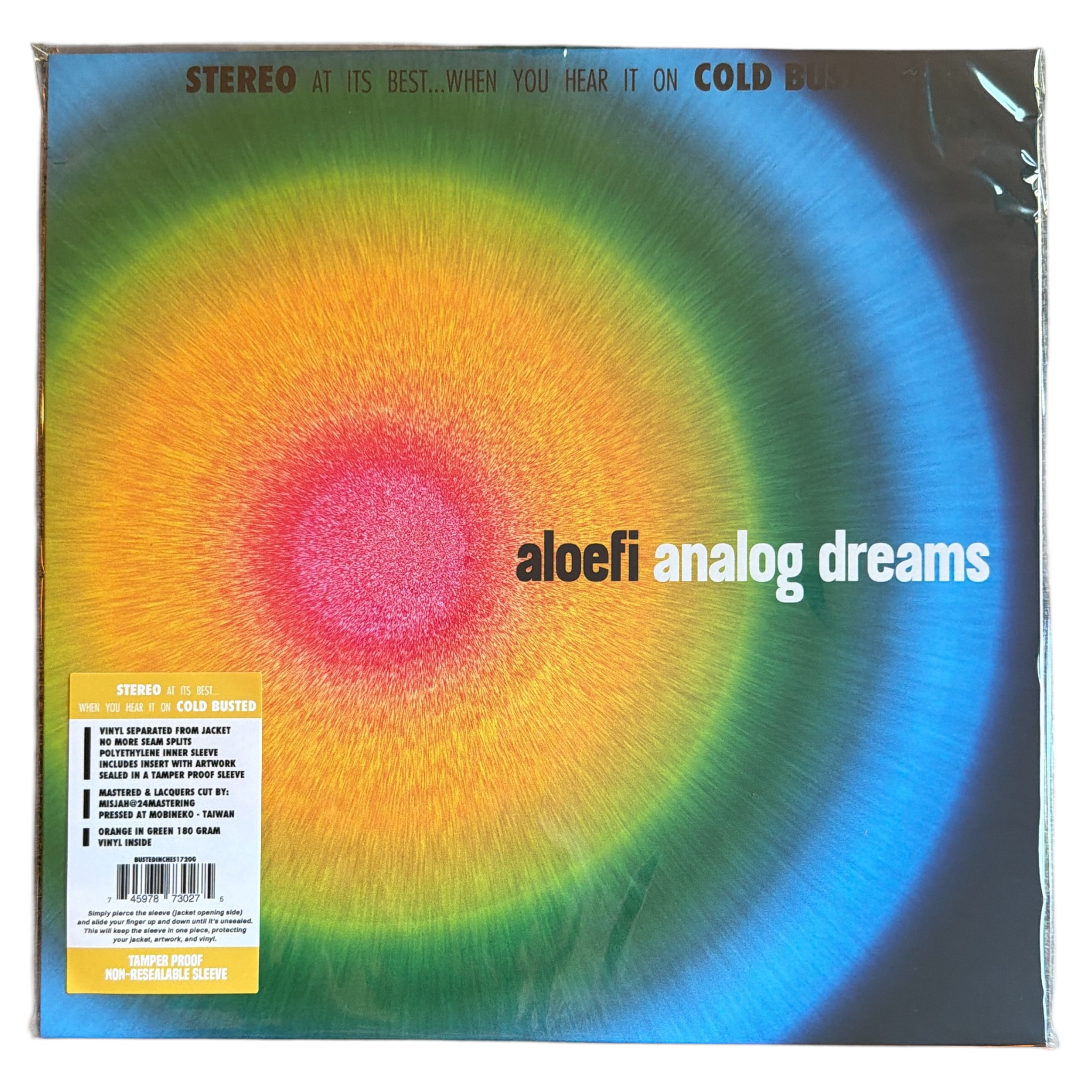 Aloefi - Analog Dreams - Limited Edition Orange In Green Solid Colored Vinyl - 