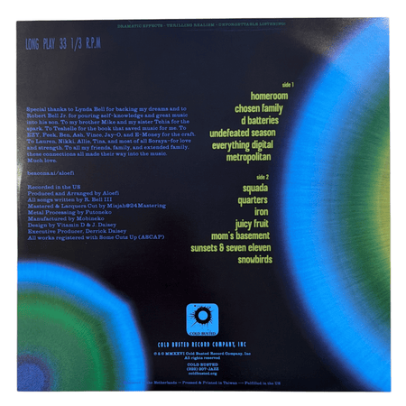 Aloefi - Analog Dreams - Limited Edition Orange In Green Solid Colored Vinyl - 