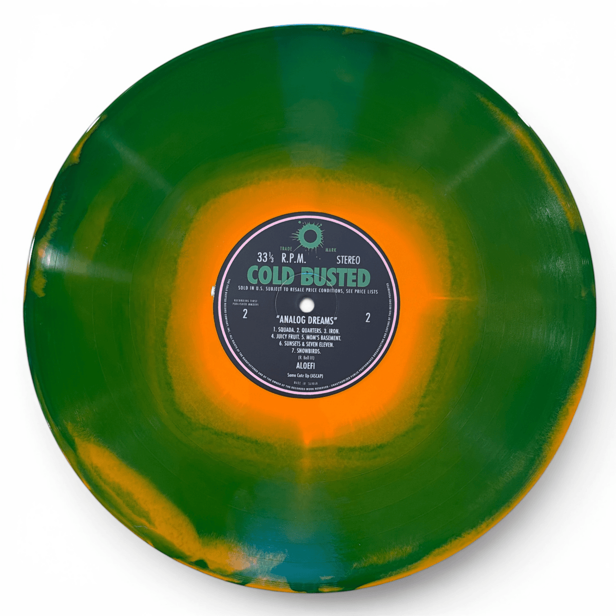 Aloefi - Analog Dreams - Limited Edition Orange In Green Solid Colored Vinyl - 
