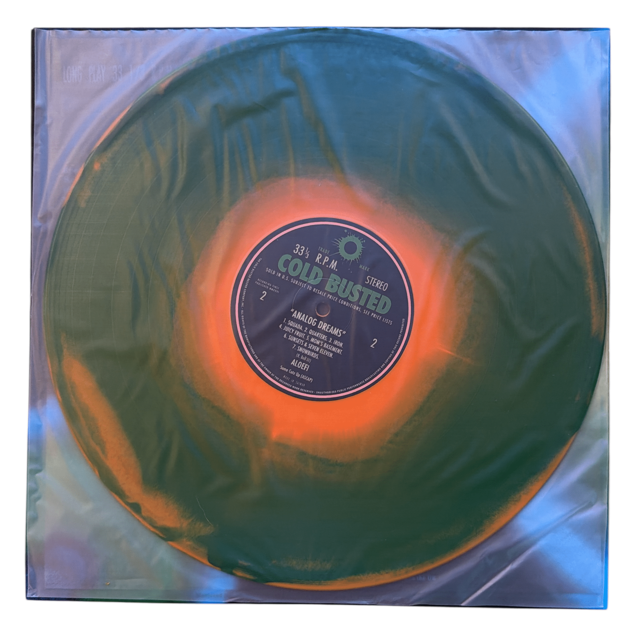 Aloefi - Analog Dreams - Limited Edition Orange In Green Solid Colored Vinyl - 