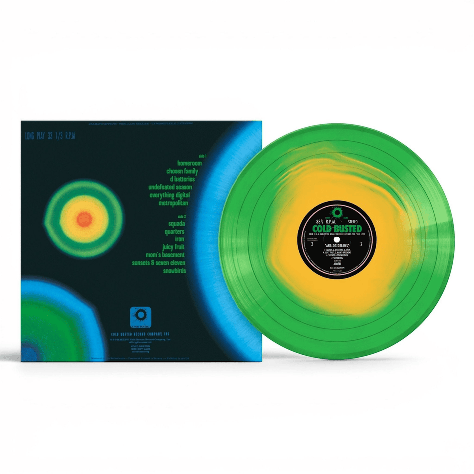 Aloefi - Analog Dreams - Limited Edition Orange In Green Solid Colored Vinyl - COLD BUSTED