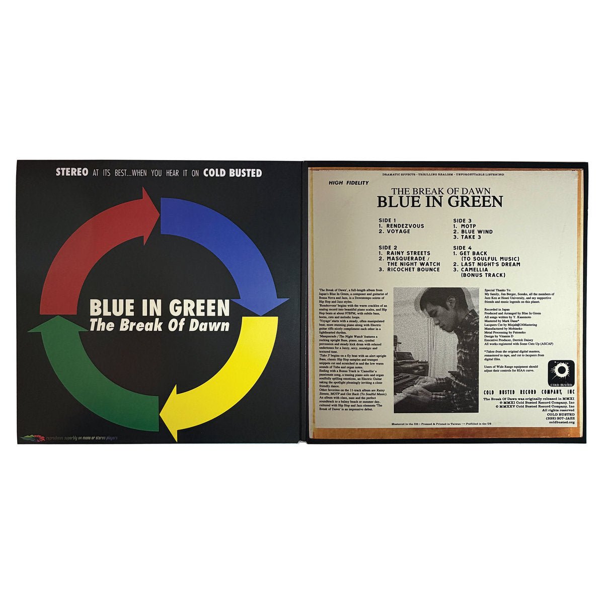 Blue In Green - The Break Of Dawn • 45 RPM One Step - Limited Edition Black Double 12 Inch 45 RPM One Step Process - COLD BUSTED