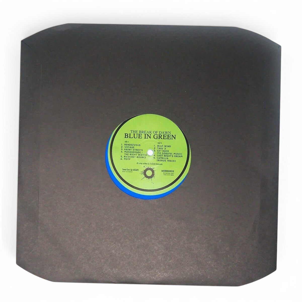 Blue In Green - The Break of Dawn Remastered - Limited Edition Blue Colored 180 Gram 12 Inch Vinyl - Cold Busted