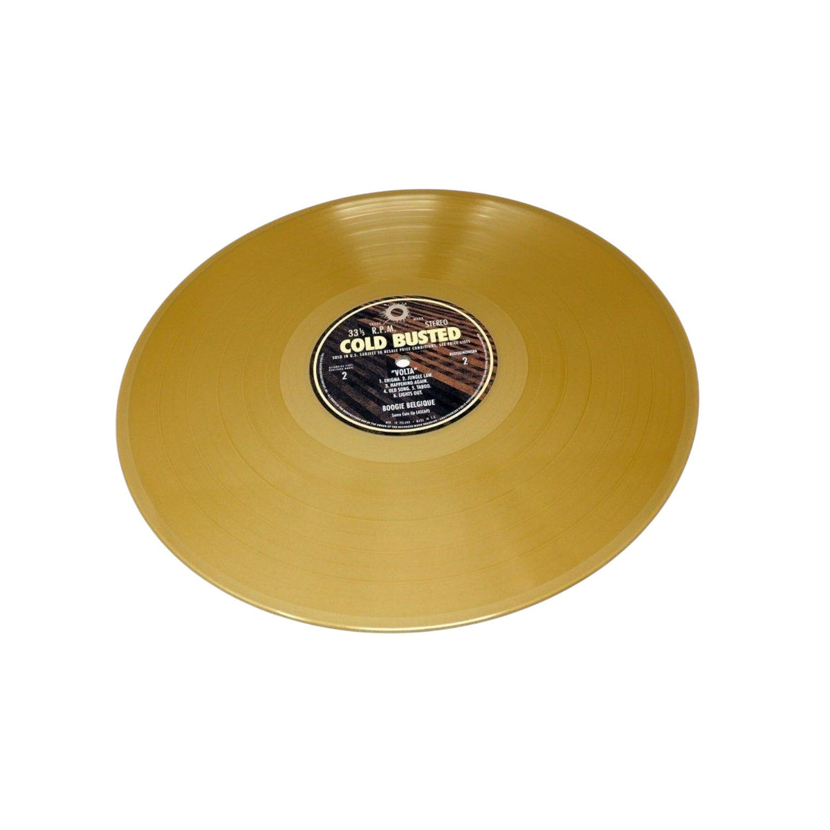Boogie Belgique - Volta - Limited Edition Gold Colored 12 Inch Vinyl - 