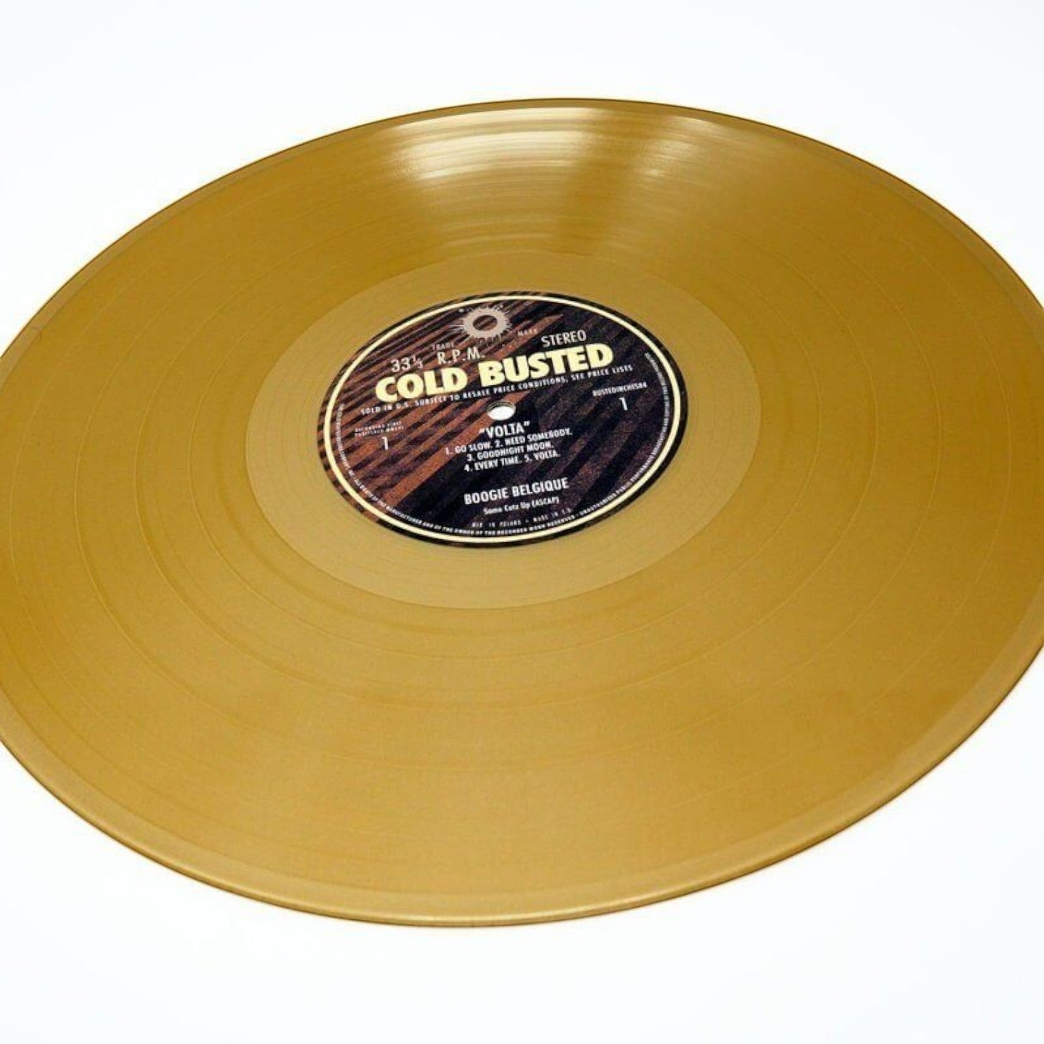 Boogie Belgique - Volta - Limited Edition Gold Colored 12 Inch Vinyl - 
