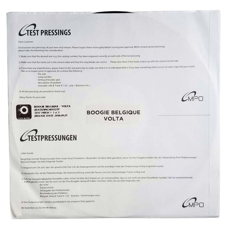 Boogie Belgique - Volta - Limited Edition Gold Colored 12 Inch Vinyl - 